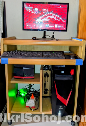 i5~8th Gen 12GB RAM +256 GB SSD+1TB HDD+Monitor+Table